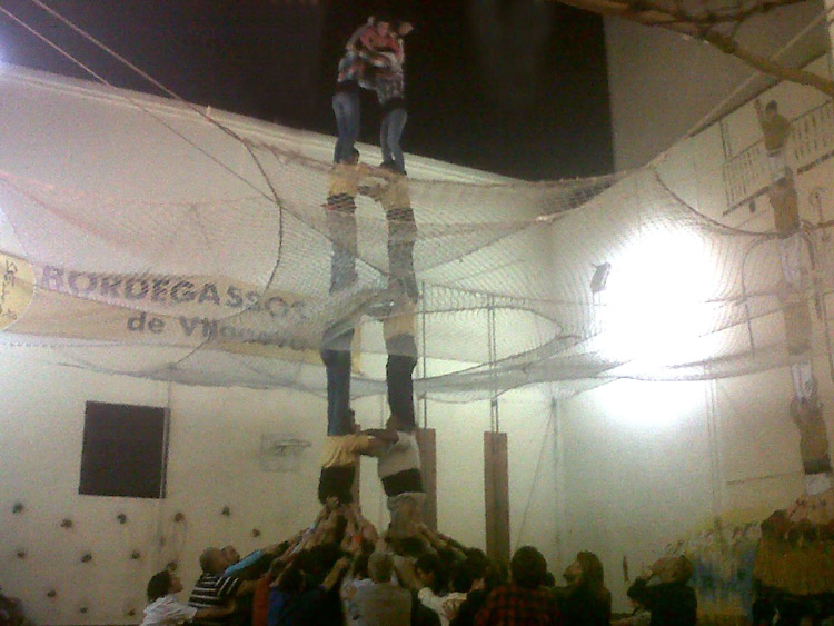 VD. Torre de set, sencera, descarregada a l'assaig del 4 de maig