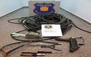 Mossos. Dos detinguts per nou robatoris de material de coure en obres de construcció a Sitges 