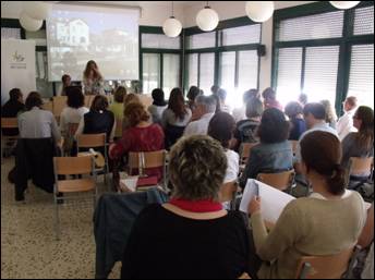 CC Garraf. Grup de professionals implicats en la infància i adolescència, durant una jornada sobre la Llei del Menor