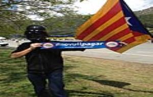 Participants en la protesta al peatge de Vallcarca