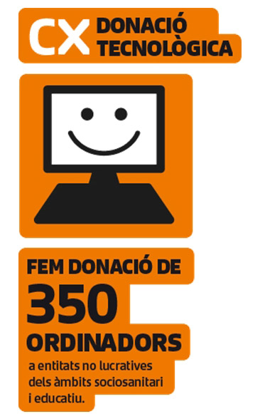 VD. CatalunyaCaixa dóna 350 equips informàtics a entitats sense ànim de lucre