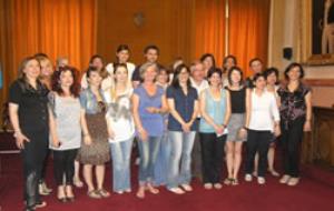 Ajt Vilanova i la Geltrú. L'Ajuntament rep els mestres participants en el projecte Comenius 