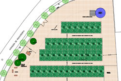 VD.  Plànol de l'hort urbà de l'avinguda Rocacrespa 
