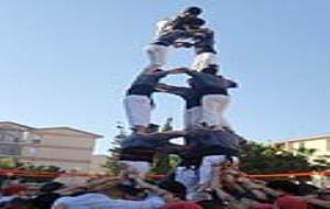 Diada castellera a Les Roquetes