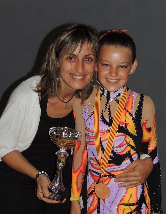 Carles Castro. Nati, amb la seva entrenadora, Ester Fornell