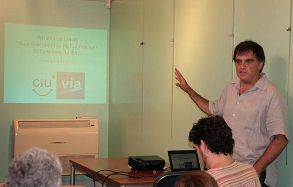VD. Lluís Giralt durant la seva intervenció