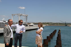 Vilanova.cat. Miquel Forns i Neus Lloveras al port de Vilanova