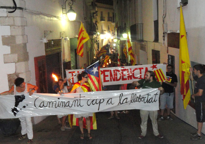 CUP. Marxa de Torxes a Sitges