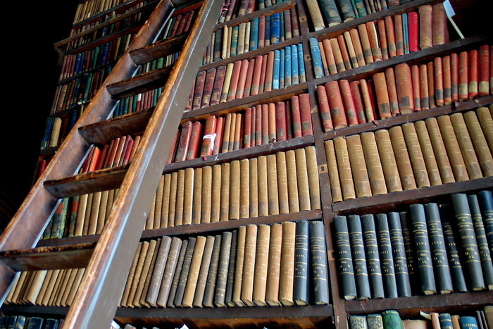 Llibres a la biblioteca