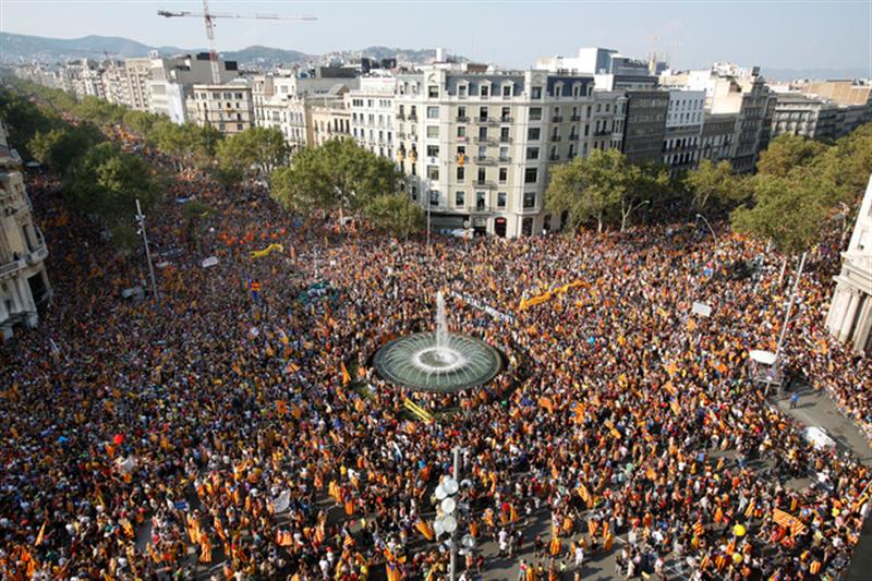VD. Imatge de la Diada a Barcelona