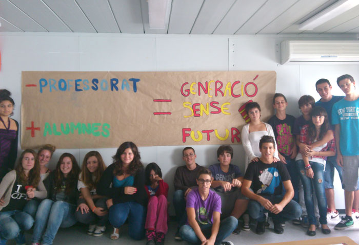 VD. Alumnes de 4rt d'ESO de l'institut Les Vinyes