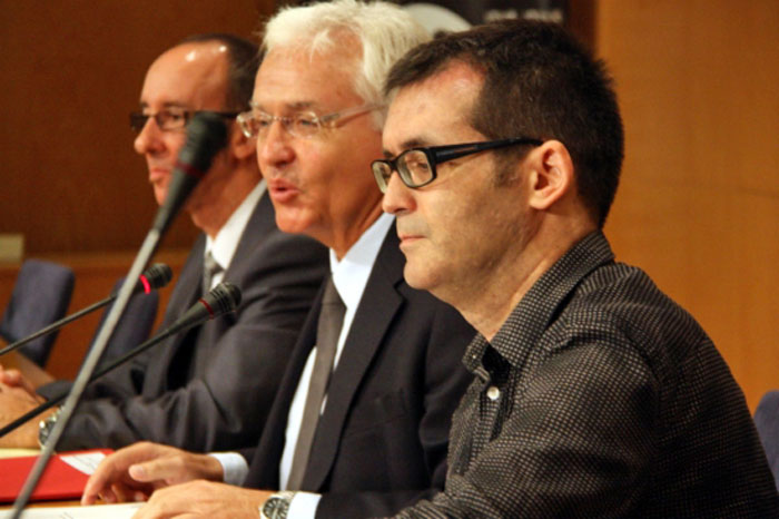 ACN. L'alcalde de Sitges, el conseller de Cultura i el director del Festival