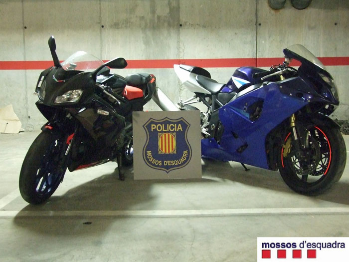 Mossos . Els Mossos desarticulen un grup especialitzat en el robatori de motos