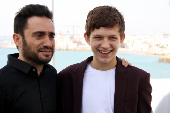 ACN. El director de 'Lo imposible', Juan Antonio Bayona, i l'actor Tom Holland al Festival de Sitges
