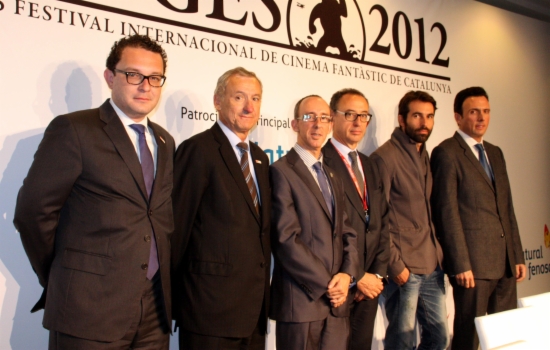 ACN. Els organitzadors del 'Phonetastic Sitges Mobile Film Festival' en la presentació del projecte