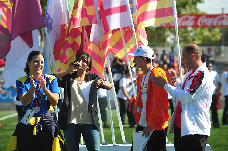 María García. Cloenda dels Special Olympics 2012