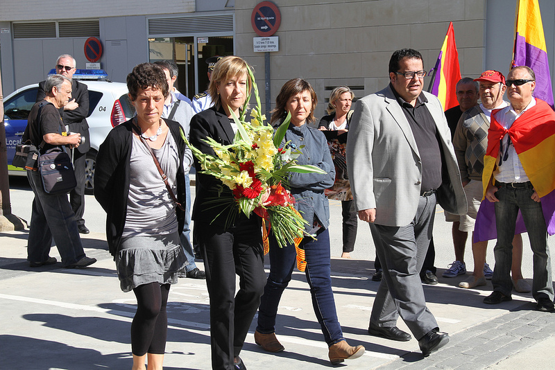 Ajt Vilanova i la Geltrú. Ofrena floral al president Lluís Companys a Vilanova i la Geltrú 