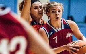 Detall d'una jugadora del sènior femení B