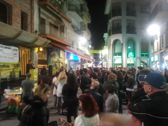 Acte de tancament de la campanya a Sitges