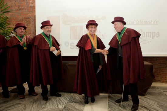 L'actriu Mercè Sampietro, confrare d'honor de la Confraria del Gras i Magre.  ACN