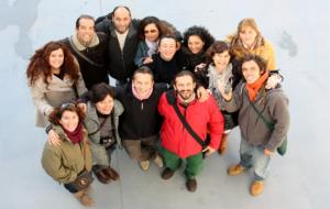 Alguns membres del grup que ha presentat la idea de turisme agroecològic al Fòrum Haiku Emprenedor de Sitges  