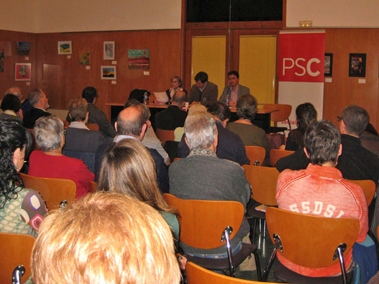 Sala de l'Escorxador a la xerrada de Toni Comín