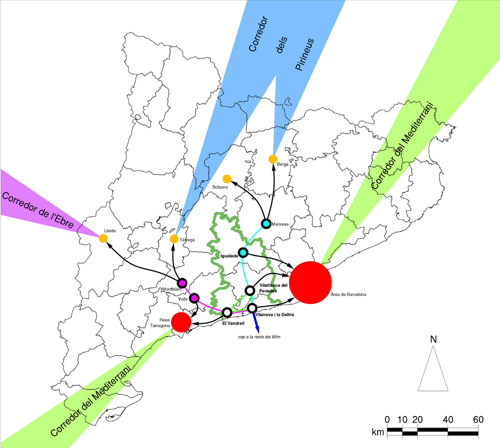 Mapa dels corredors