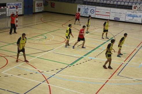 Detall d'un partit del cadet vilanoví