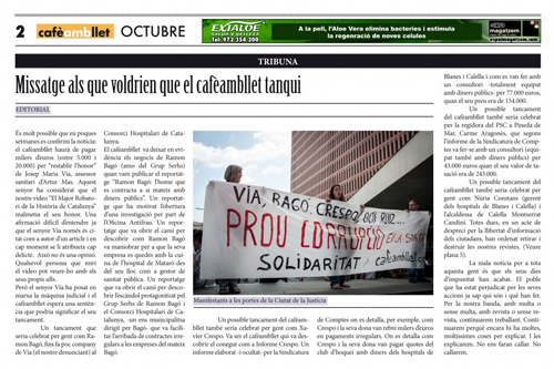 Editorial de ledició en paper del cafèambllet doctubre