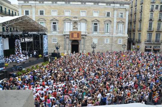 Pira de 11 a la Festa de la Mercè, Barcelona. Foto: Carles Paniello