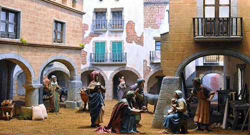 Adoració dels Reis (2011), d'Albert Ferrer amb figures dels germans Castells