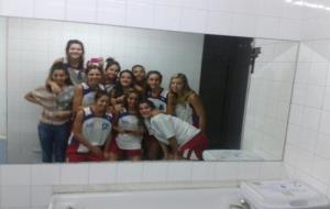 Les jugadores del júnior femení B, al vestidor / CB Samà
