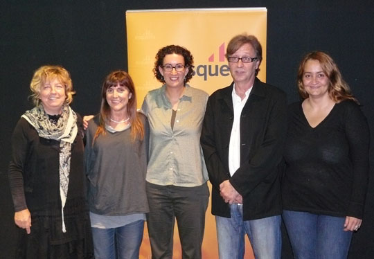 Marta Rovira amb els representants del Garraf