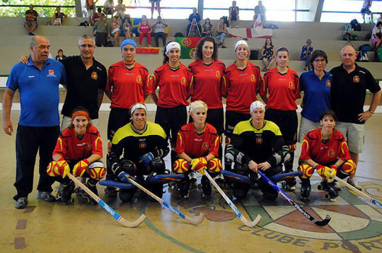 Plantilla de la selecció espanyola femenina de hoquei patins