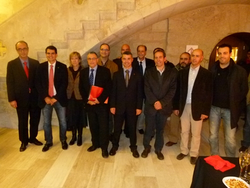 Imatge amb les autoritats que han recolzat la iniciativa