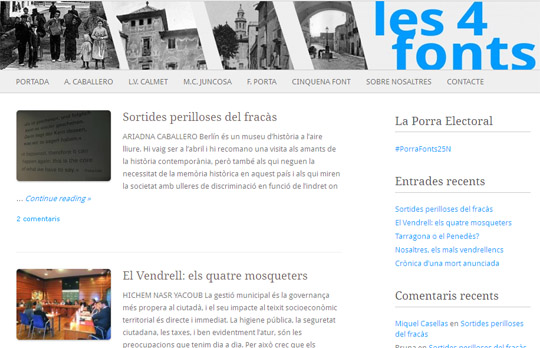 Les 4 fonts