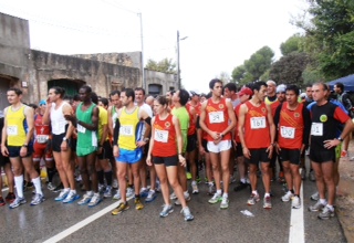 Sortida de la 1a Cursa de les Caves de Subirats 2011