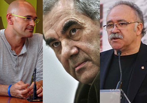 Raül Romeva, Ernest Maragall i Josep Lluís Carod Rovira