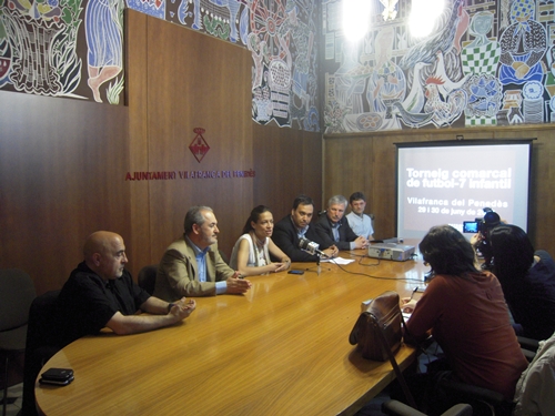Avanç dels detalls del torneig, a l'Ajuntament de Vilafranca