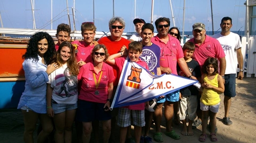 Imatge de l'equip júnior cubellenc de patí de vela