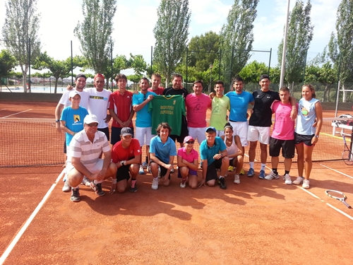 Imatge de grup, amb els tennistes sud-africans