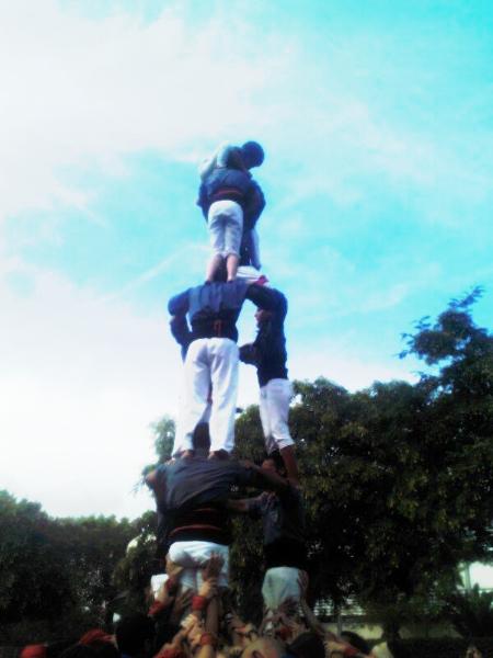 Castellers de Roquetes. 3d6 Castellers de les Roquetes a Gavà