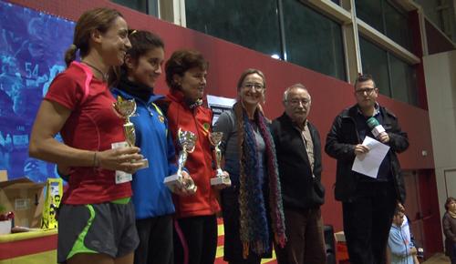 Imatge de les tres primeres classificades a la classificació femenina