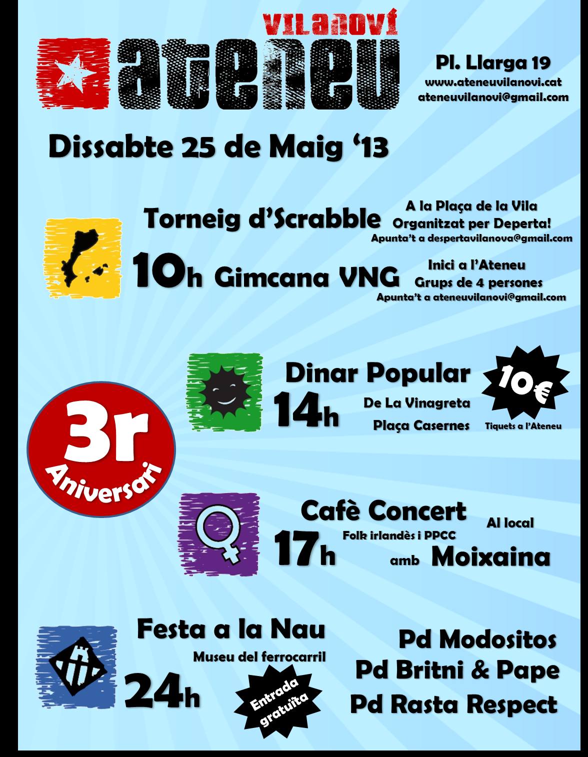 3r aniversari Ateneu Vilanovi