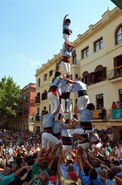 Isabel Morales. 4 de set de la Colla Jove Xiquets de Vilafranca