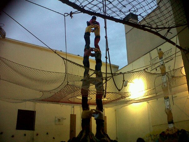 Torre de set fins aixecador, a l'assaig d'aquest dimecres / O. Gómez