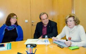 Ajuntament de Calafell. Àngels Gonzàlez anuncia linici de les obres de lInstitut La Talaia per al 2014