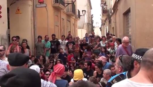 Jordi Vives. Barricada a la cercavila de la Festa Major de Vilafranca