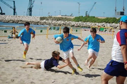 Detall d'un partit dels benjamins