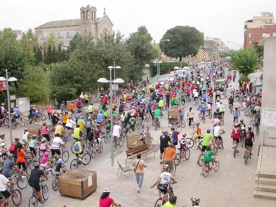 Sta Margarida iels Monjos. Bicicletada contra el canvi climàtic 2012